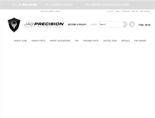 Tablet Screenshot of jagprecision.com